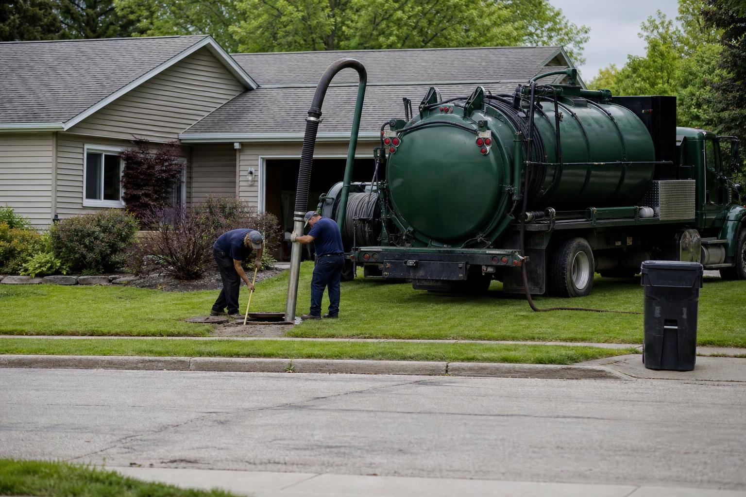 Drain Cleaning at a job site in USA